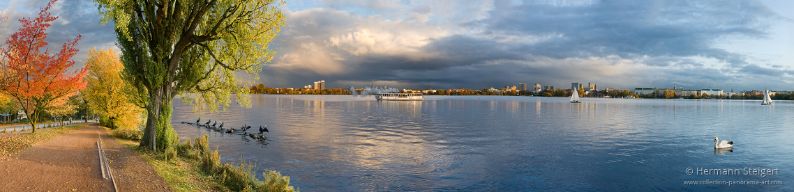 Abendstimmung an der Aussenalster Abendstimmung an der Aussenalster