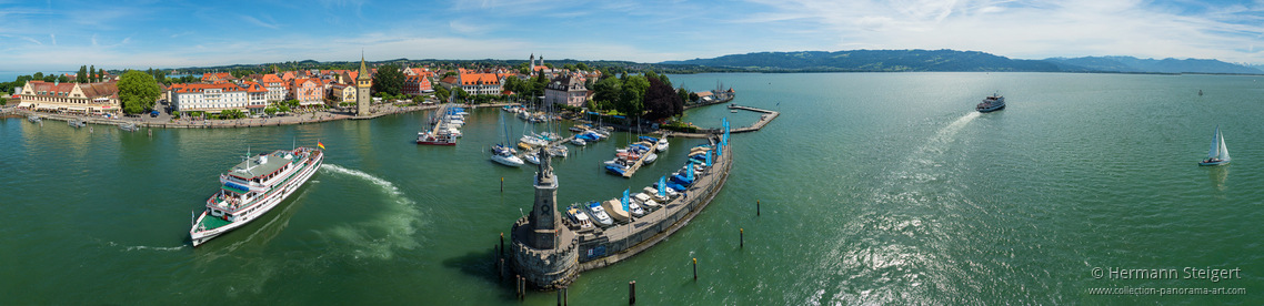 Blick auf den Lindauer Hafen Blick auf den Lindauer Hafen