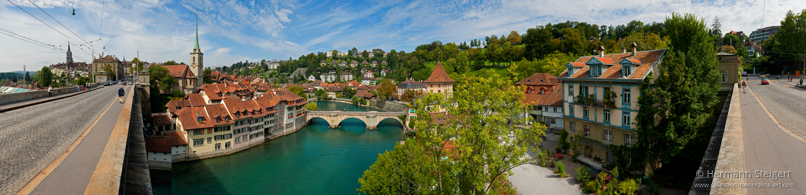 Blick auf die Berner Altstadt und die Aare