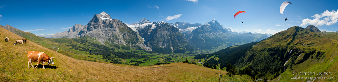 Blick vom First auf Grindelwald Blick vom First auf Grindelwald