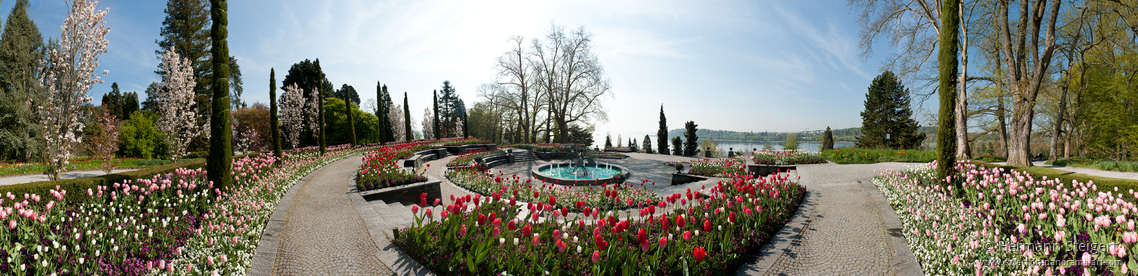 Brunnenarena auf der Insel Mainau Brunnenarena auf der Insel Mainau
