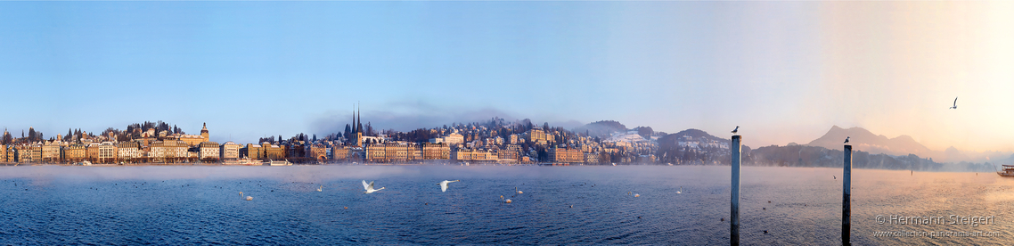 Luzern - Seepromenade Morgenstimmung Luzern - Seepromenade Morgenstimmung