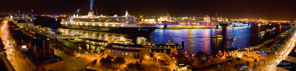 Queen Mary 2, die Königin der Meere im Hamburger Hafen Queen Mary 2, die Königin der Meere im Hamburger Hafen