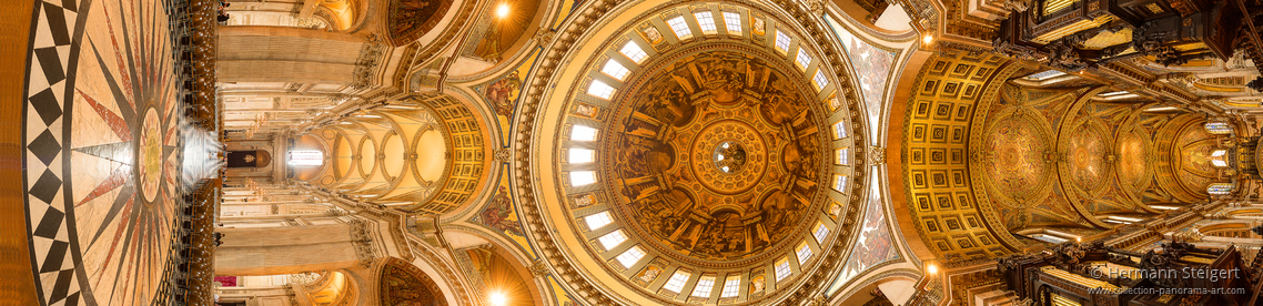 View of the Quire and Nave of St Pauls Cathedral