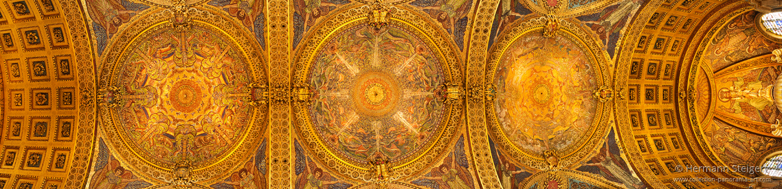 View of the mosaics in the Quire