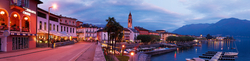 Ascona - Seepromenade am Abend