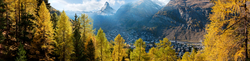 Blick auf Zermatt und das Matterhorn