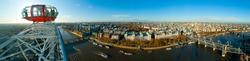 View of London from the top of London Eye