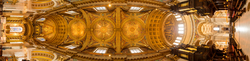 View of the mosaics in the Quire